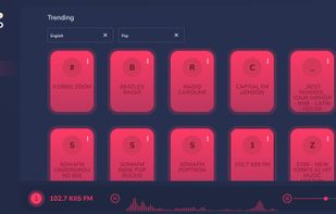Home with trending list