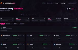 AMUD Dashboard screenshot 2