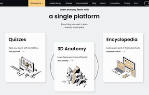 Quizzes, 3D models, articles and encyclopedia