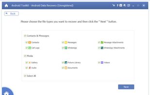AnyMP4 Android Data Recovery screenshot 1