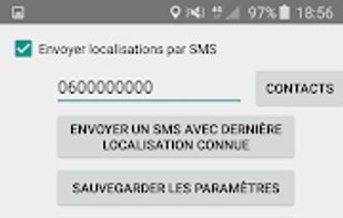 Android GPS to SMS screenshot 1