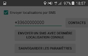 Android GPS to SMS screenshot 2
