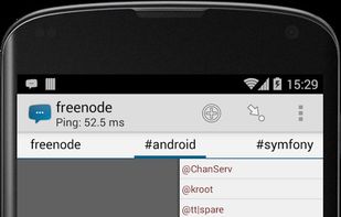 AndroIRC screenshot 2