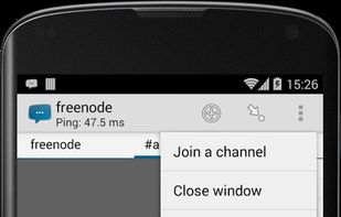 AndroIRC screenshot 3