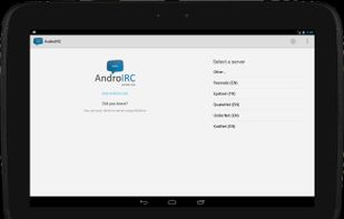 AndroIRC screenshot 1