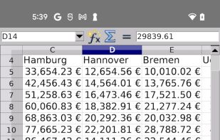 AndrOpen Office screenshot 1