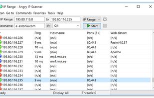 Angry IP Scanner screenshot 1