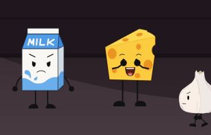 Automatic lip sync: characters talking on a kitchen counter