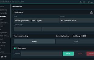 Streamlabs Chatbot Dashboard
