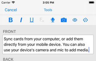 AnkiMobile screenshot 2