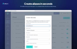 Create a new alias in seconds, or make one up on the spot