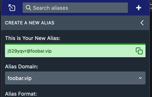 Generate Random Chars alias using the extension.