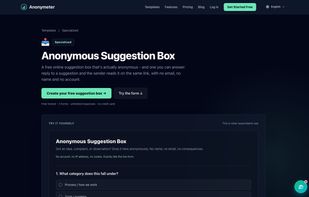Anonymeter screenshot 1