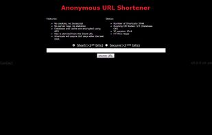 Anonymous URL Shortener screenshot 1