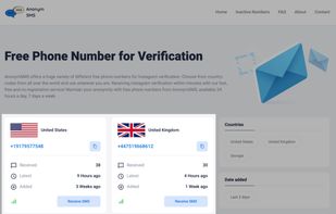 Choose the number from any country you wish to use.



