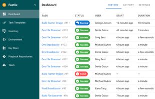 Ansible Semaphore screenshot 1