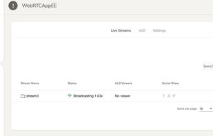 Ant Media Server screenshot 2