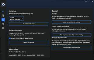 AntiBrowserSpy screenshot 2