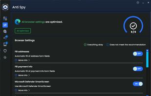AntiBrowserSpy screenshot 1