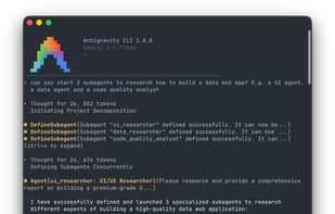 Antigravity CLI screenshot 1