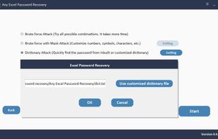 Any Excel Password Recovery screenshot 1