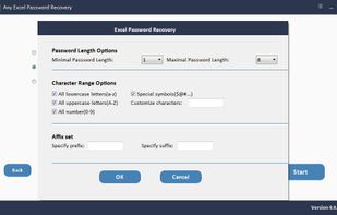 Any Excel Password Recovery screenshot 1