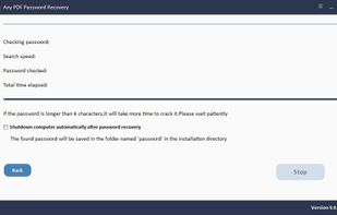 Any PDF Password Recovery screenshot 3