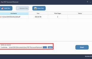 Any PDF Password Remover screenshot 1