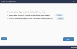 Any RAR Password Recovery screenshot 1