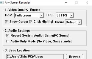 Any Screen Recorder PC screenshot 1