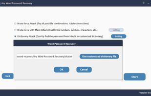 Any Word Password Recovery screenshot 1