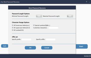 Any Word Password Recovery screenshot 3