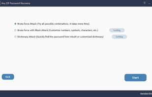 Any ZIP Password Recovery screenshot 1