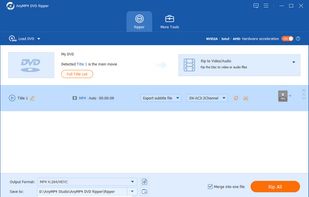 AnyMP4 DVD Ripper screenshot 1