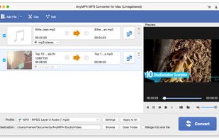 AnyMP4 MP3 Converter for Mac screenshot 1