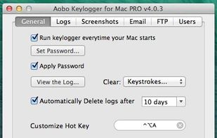 Aobo Keylogger screenshot 1
