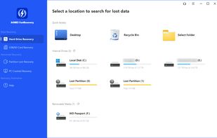 Aomei FastRecovery screenshot 1
