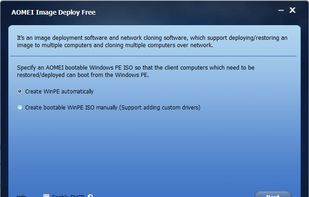 AOMEI Image Deploy screenshot 1