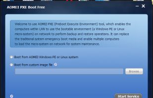 AOMEI PXE Boot screenshot 1