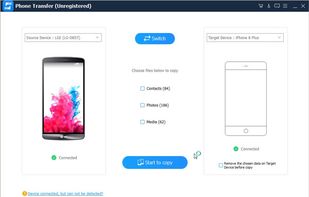 Apeaksoft Phone Transfer screenshot 1