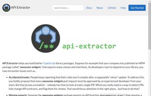 API Extractor screenshot 1