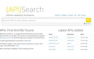API Search screenshot 1