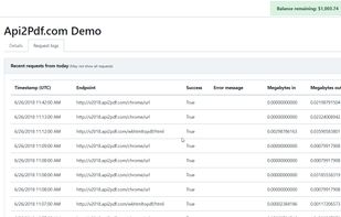 Api2Pdf screenshot 2