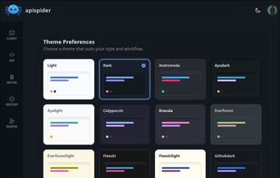 APISpider supports many of popular themes.