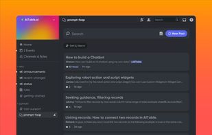 Create a Discord chatbot via 1-click AITable to forum posts or answer questions when @ mentioned.