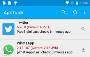 ApkTrack screenshot 1