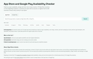 App Availability screenshot 1