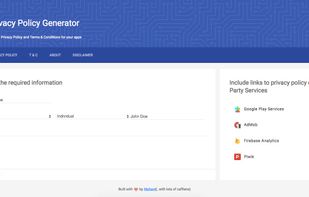 App Privacy Policy Generator screenshot 1