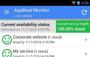 AppBeat Monitor Mobile screenshot 1