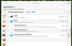 Select a App and it shows you all the files associated with it.